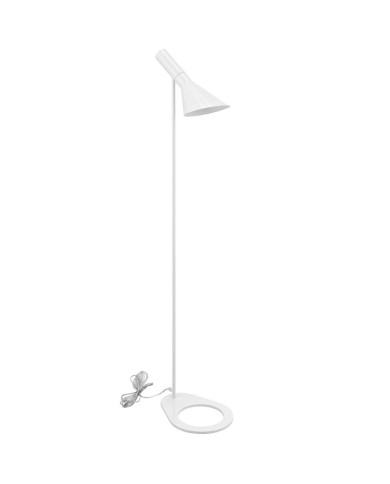 Lámpara JACOB, pie salón, blanca