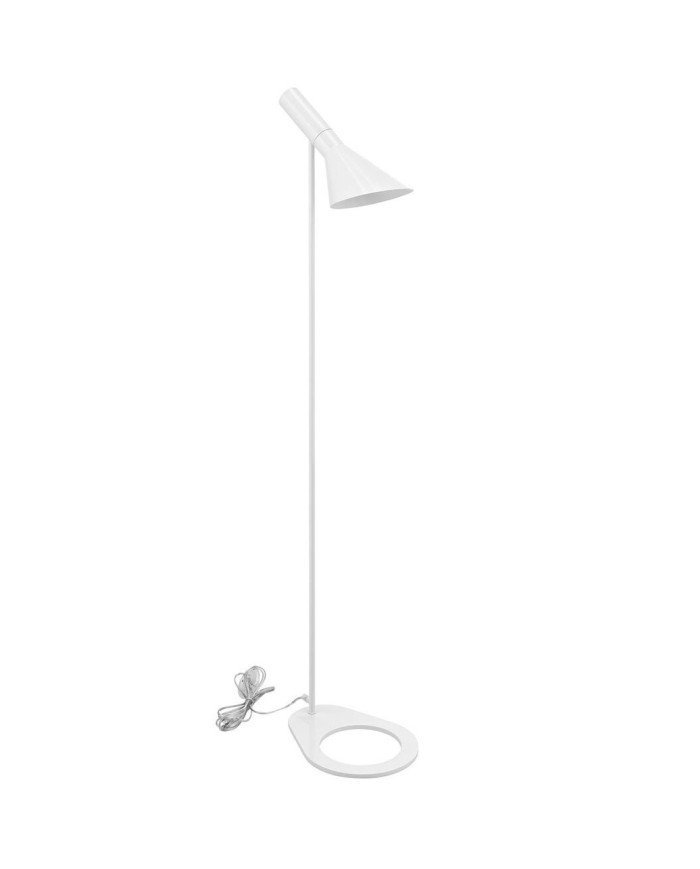 Lámpara JACOB, pie salón, blanca