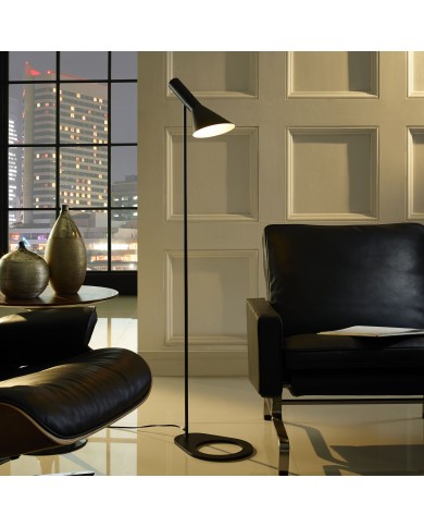 Lámpara JACOB, pie salón, negra