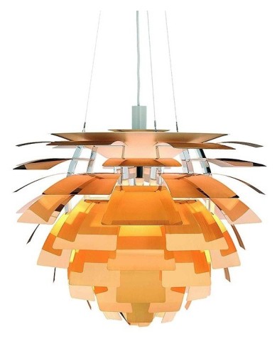 Lámpara ARTIC, aluminio, dorada, 48 cms. de diámetro