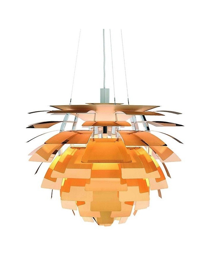 Lámpara ARTIC, aluminio, dorada, 48 cms. de diámetro