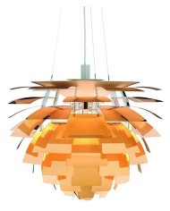 Lámpara ARTIC, aluminio, dorada, 48 cms. de diámetro