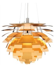 Lámpara ARTIC, aluminio, dorada, 70 cms. de diámetro