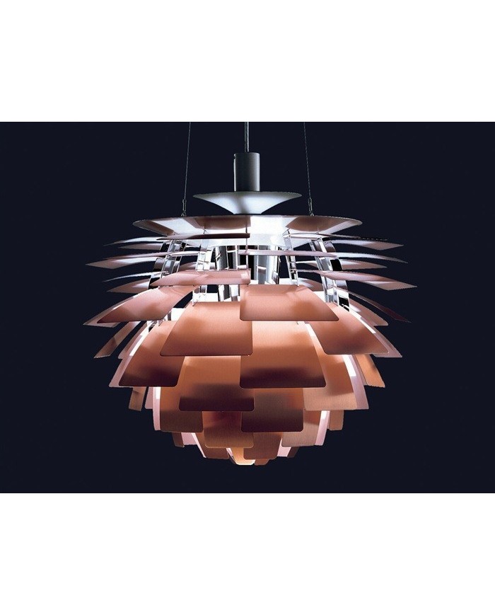 Lámpara ARTIC, aluminio, cobre, 60 cms. de diámetro