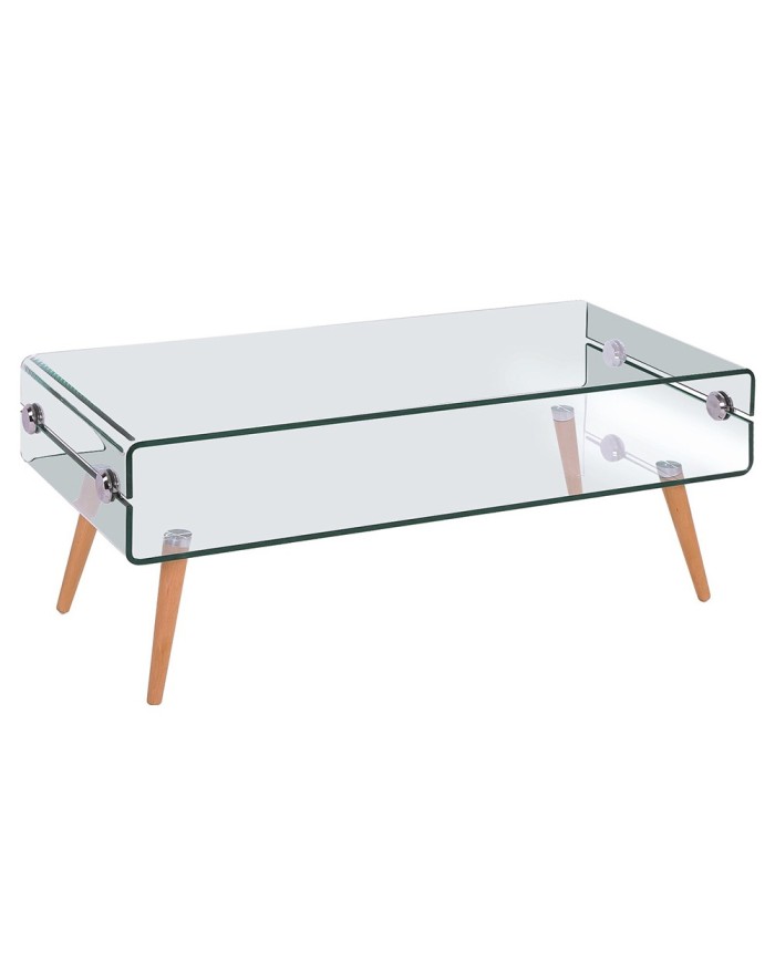 Mesa HOLANDA, madera, cristal, 110x55 cms