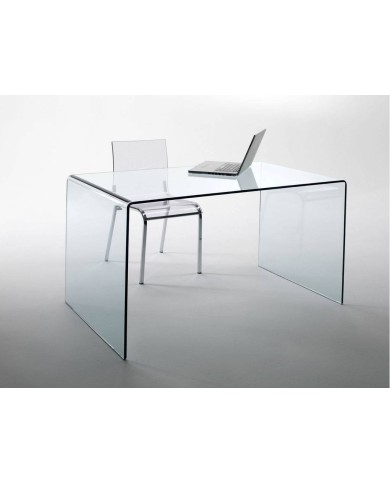 Mesa CONCORD NEW, cristal curvado, 150 x 80 cms