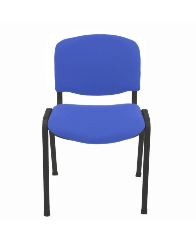 Silla NIZA NEW AM, chasis epoxi negro, tejido A20, color azul*.