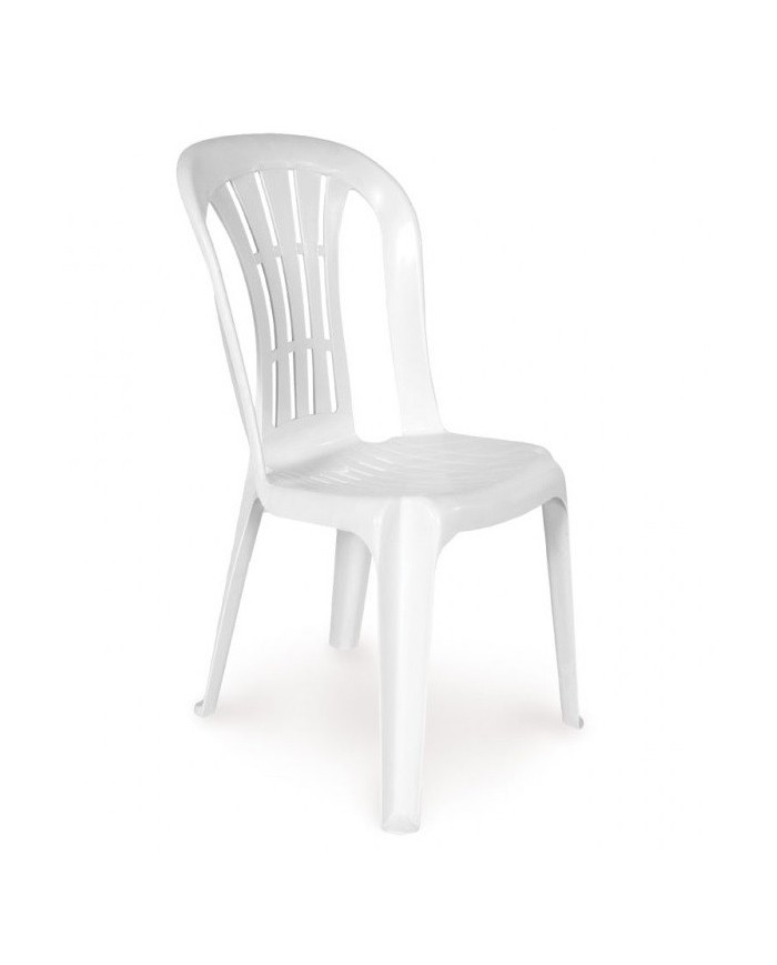 Silla CANARIAS, monoblock, apilable, blanco