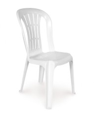 Silla CANARIAS, monoblock, apilable, blanco