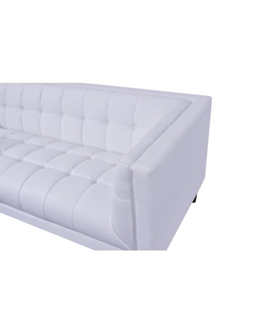Sillón LEWIS, similpiel blanca